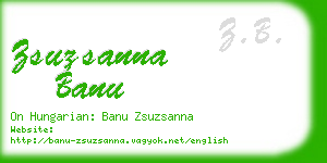 zsuzsanna banu business card